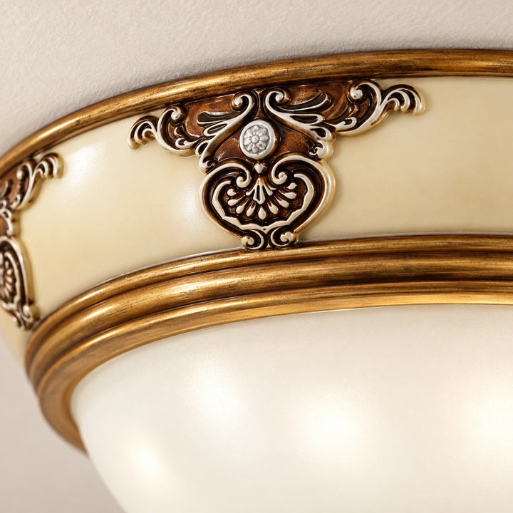 Modern Flush Mount Ceiling Light Aluminum LED Fixture 12 Inch Diameter for Bright Illumination
