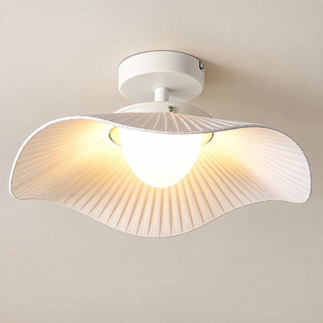 Modern Flush Mount Ceiling Light Acrylic LED Fixture 24 Inch Diameter Soft Illumination