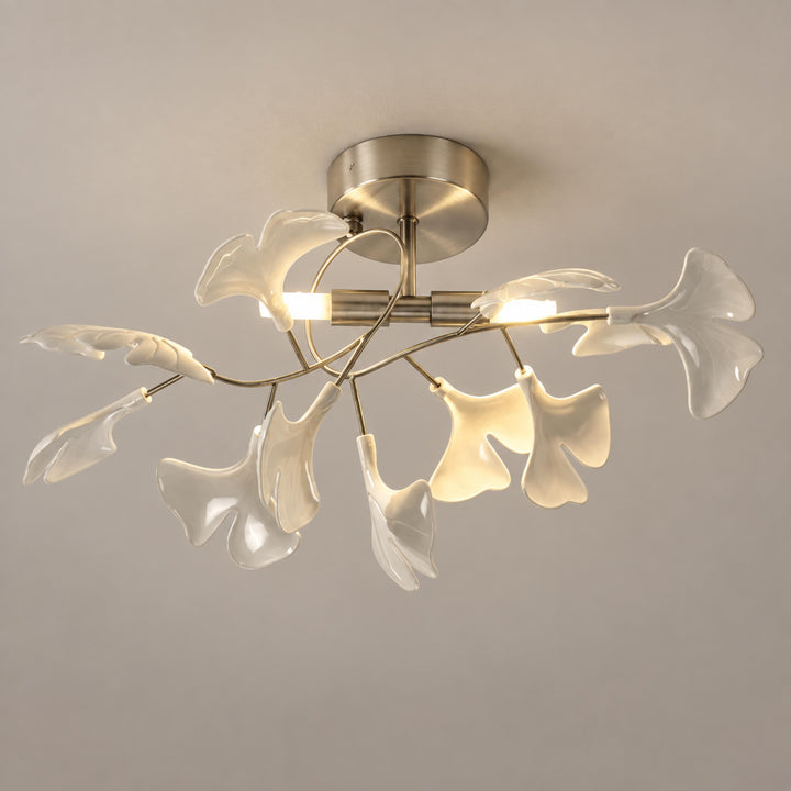 Modern Flush Mount Ceiling Light Metal Fixture with Dimmable LED 12 Inch 15W Warm White