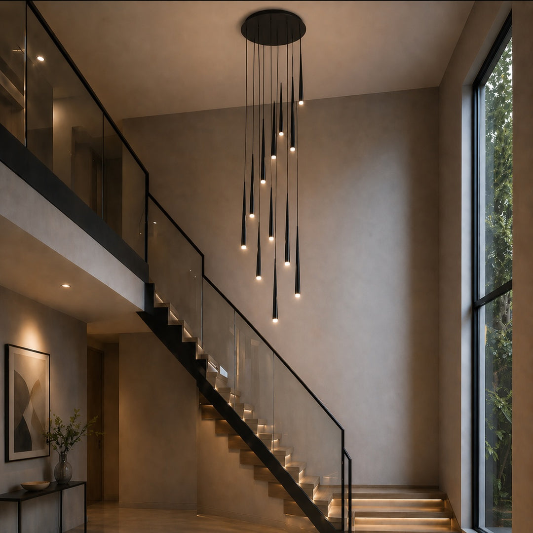 Modern Nordic Ceiling Light Adjustable Flush Mount Iron Acrylic Dimmable LED 6-68 Heads