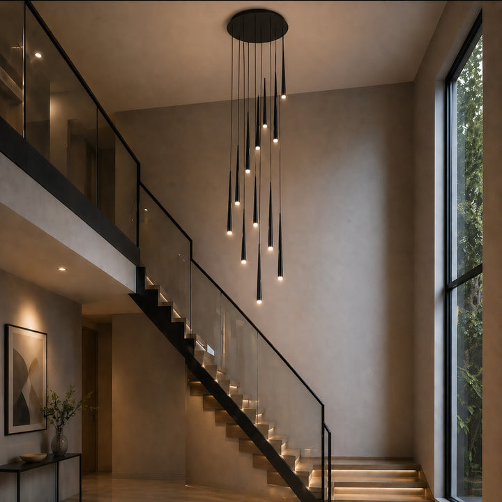 Modern Nordic Ceiling Light Adjustable Flush Mount Iron Acrylic Dimmable LED 6-68 Heads