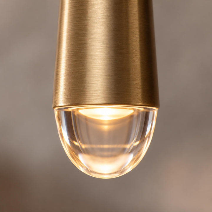 Modern Brass & Crystal Wall Sconce – G4 LED Interior Wall Light