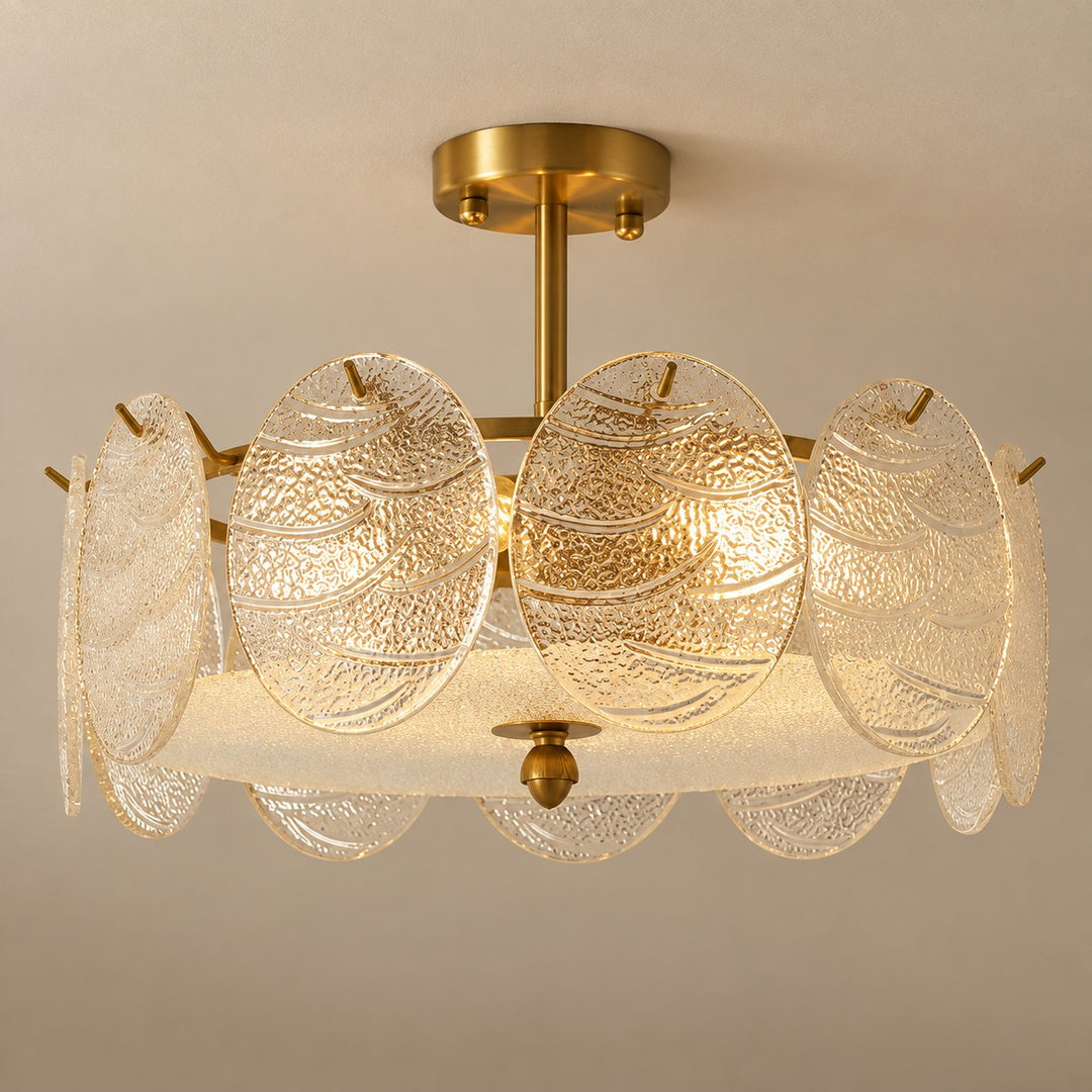Modern Flush Mount Ceiling Light Fixture Metal LED Light for Home Office Space