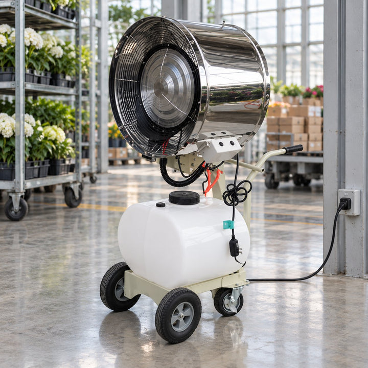 Industrial Mobile Humidifier High Power Cooling Dust Removal System Durable Construction