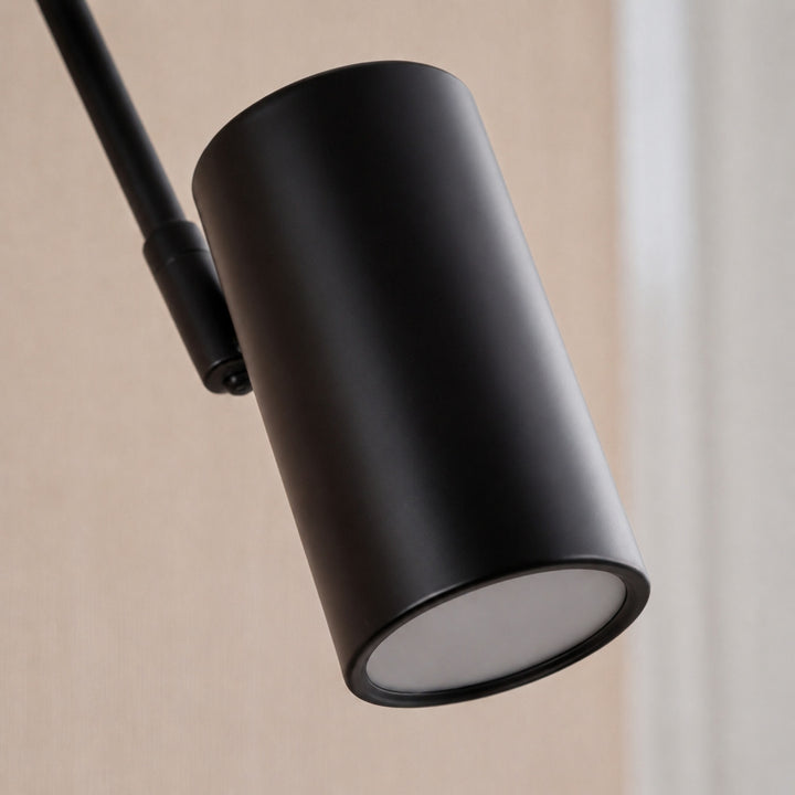 Industrial Wall Light Adjustable Sconce with Metal Fixture in Matte Black and Brushed Gold Finish