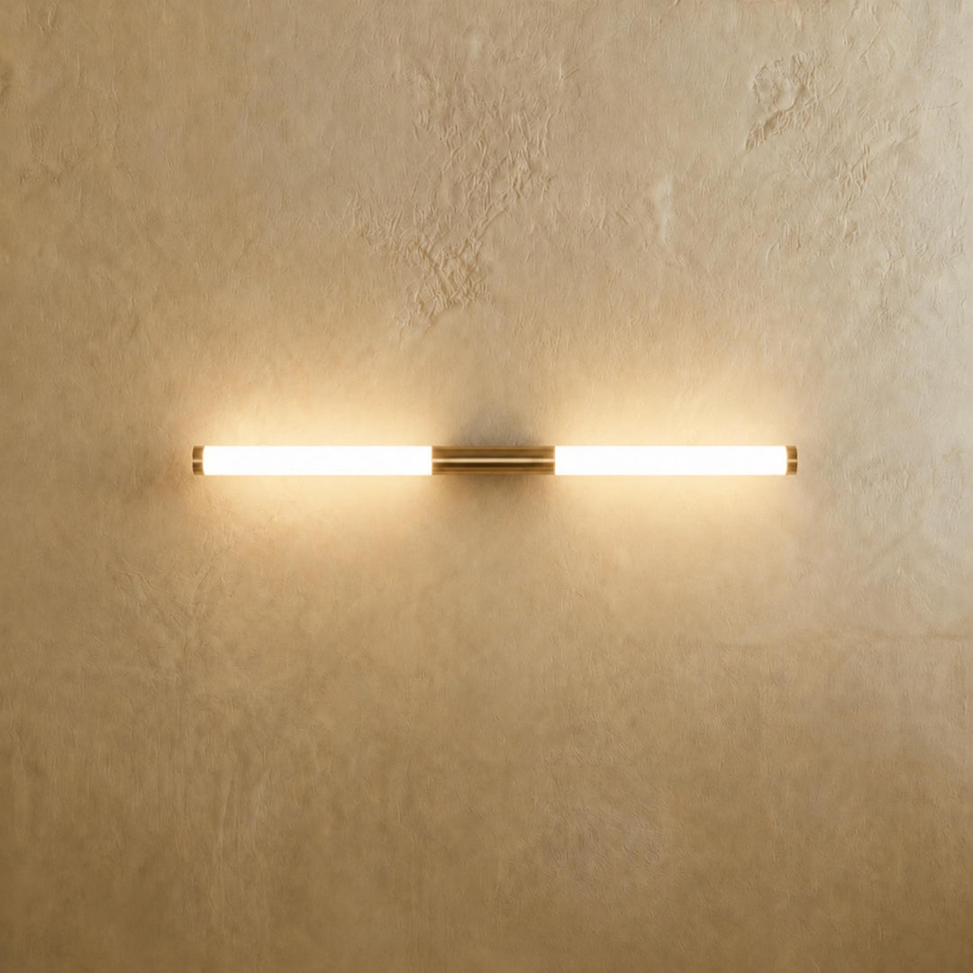 Modern Bathroom Wall Light Linear Fixture Iron PC Adjustable Illumination for Enhanced Visibility