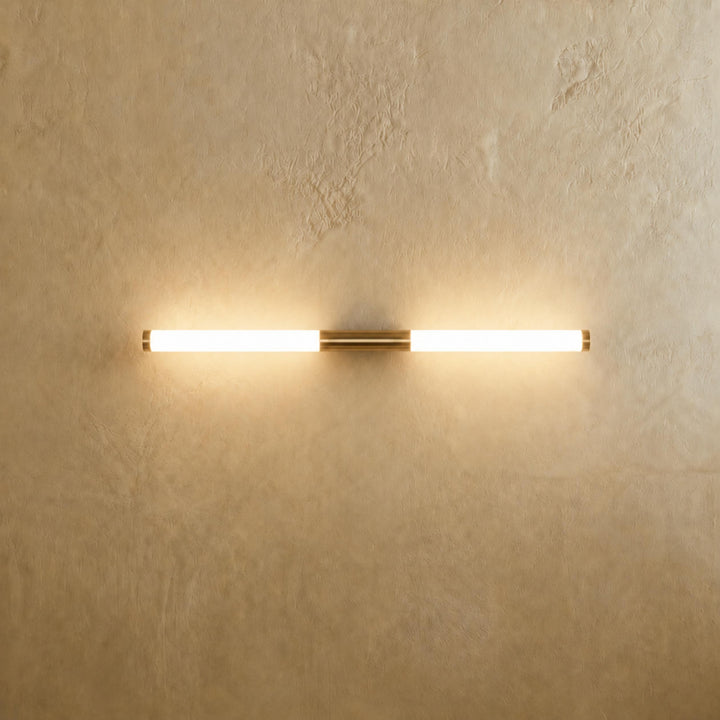 Modern Bathroom Wall Light Linear Fixture Iron PC Adjustable Illumination for Enhanced Visibility