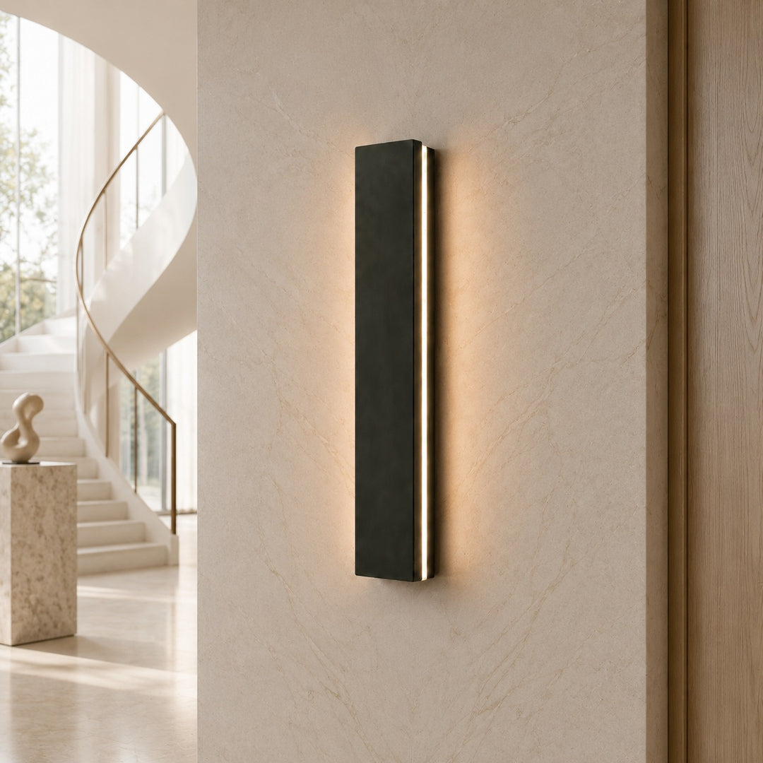 Minimalist Outdoor Wall Light Wall Mounted Aluminum LED Adjustable Color Temperature Weather-Resistant