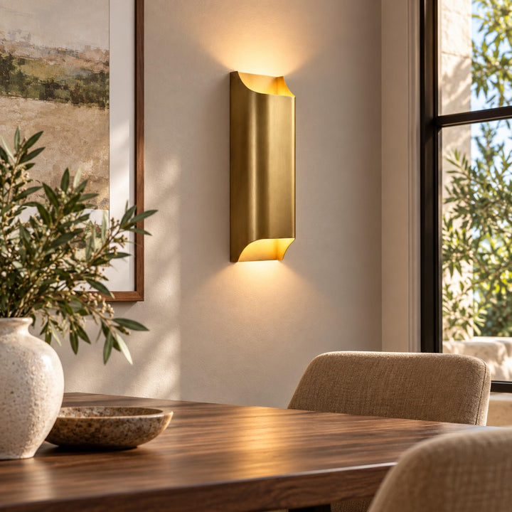 Modern Brass Up & Down Wall Light Sconce – Dual G9 Indoor Wall Fixture
