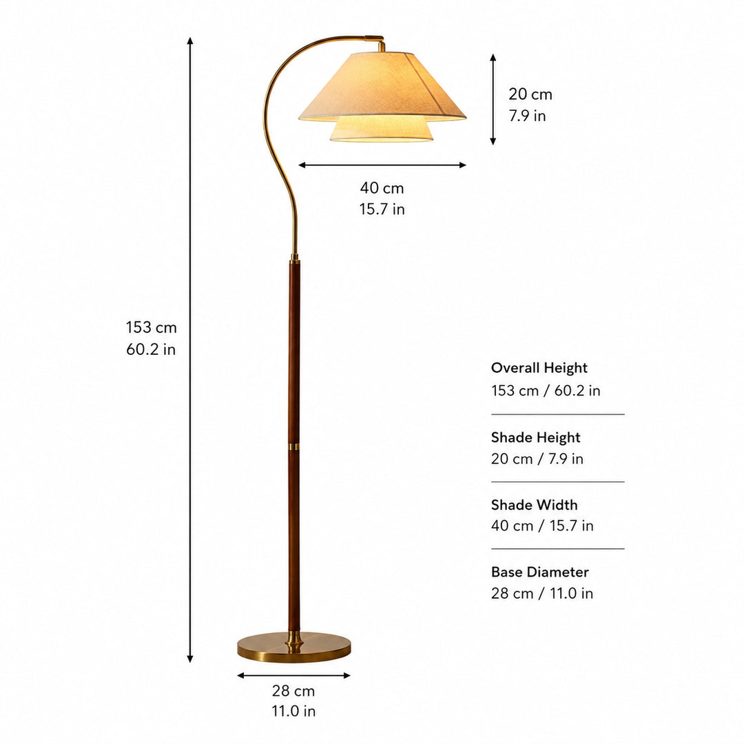 Modern Black Floor Lamp with Adjustable Height Metal Base and Energy-Efficient LED Light