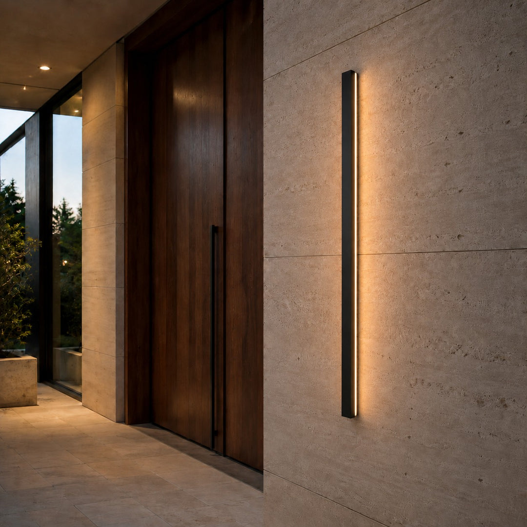 Minimalist Outdoor Wall Light Wall Mounted Aluminum LED Adjustable Color Temperature Weather-Resistant