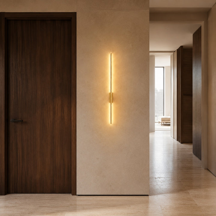 Modern Wall Sconce Lighting LED Tube Light Wall Mounted Aluminum Fixture Adjustable Size