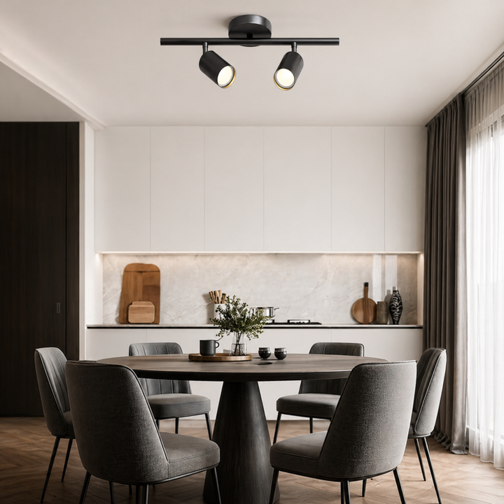 Modern Ceiling Light Adjustable Flush Mount Metal Chandelier with Customisable Spotlights