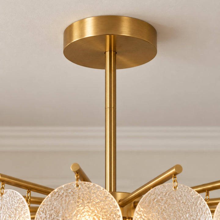 Modern Flush Mount Ceiling Light Metal Frame Adjustable Design for Stylish Illumination