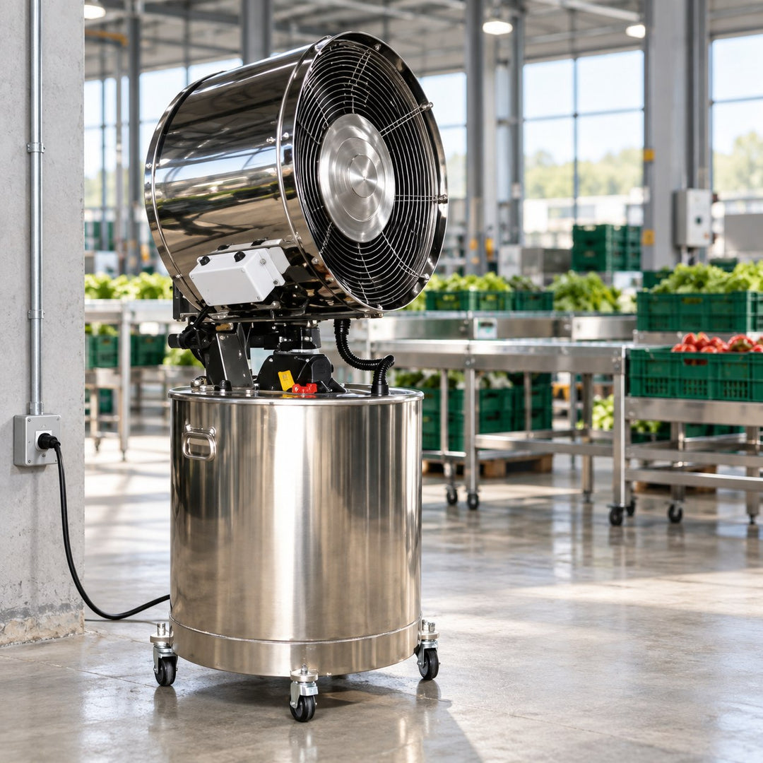 Industrial Mobile Humidifier High Power Cooling Dust Removal System Durable Construction