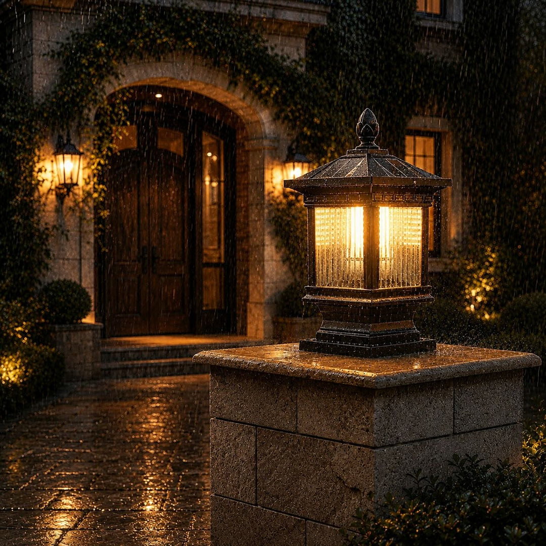 Modern Solar Garden Light Wall Mounted Die-Cast Aluminum Adjustable Dimmable LED Waterproof