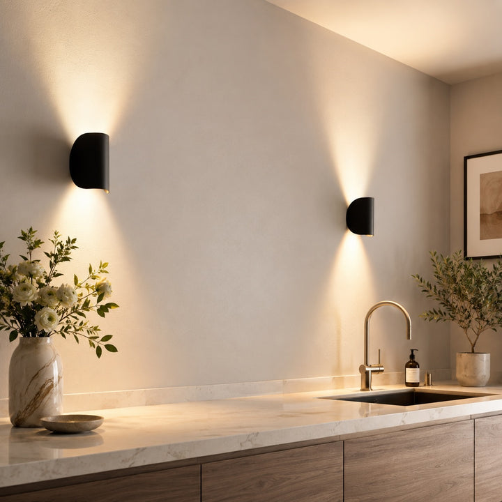 Modern Wall Light Adjustable Aluminum LED Up Down Fixture Dimmable Energy Efficient