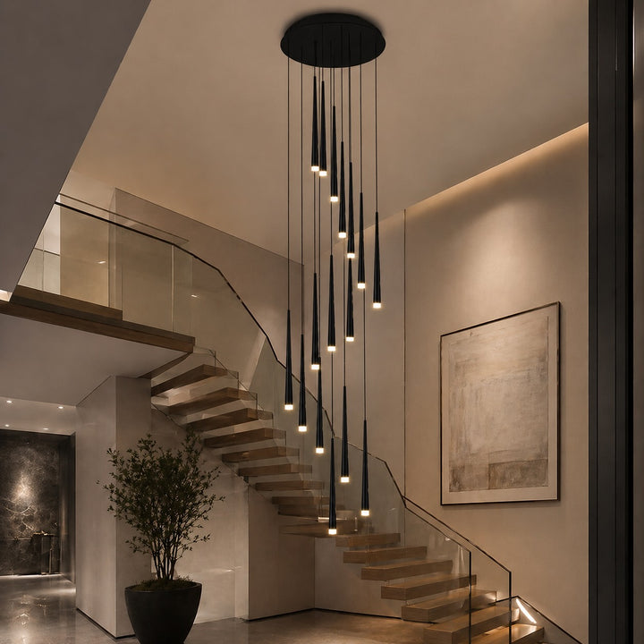 Modern Nordic Ceiling Light Adjustable Flush Mount Iron Acrylic Dimmable LED 6-68 Heads