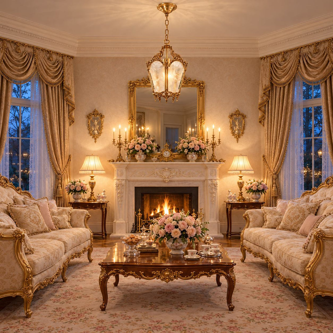 Antique Empire Pendant Lamp Ceiling Mounted Brass Frame Frosted Glass LED Compatible