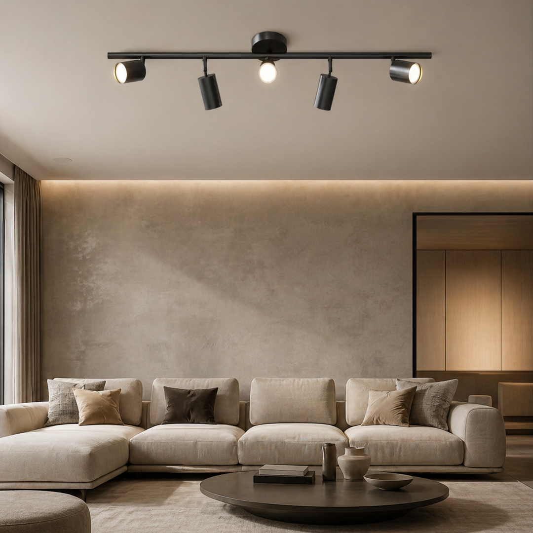 Modern Ceiling Light Adjustable Flush Mount Metal Chandelier with Customisable Spotlights