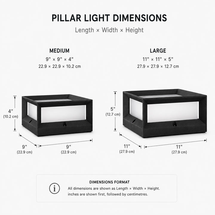 Modern Solar Garden Lights Outdoor Pillar Design Waterproof Aluminum LED 3200K