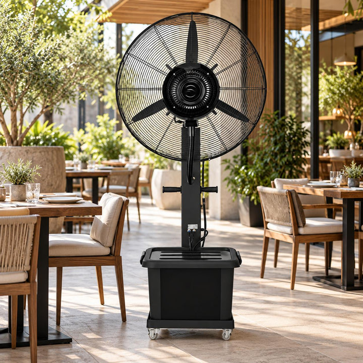 Water-Cooled Outdoor Floor Fan with Dust Removal Function Electric Atomization Cooling System
