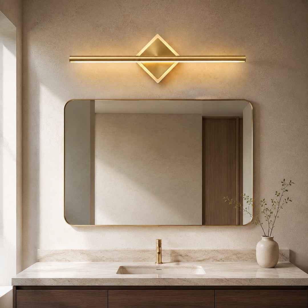 Modern Wall Sconce Lighting Wall Lamp Geometric Aluminum Frame Acrylic Base Dimmable Focused Illumination