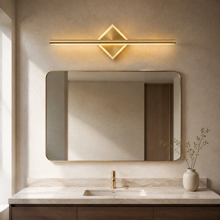 Modern Wall Sconce Lighting Wall Lamp Geometric Aluminum Frame Acrylic Base Dimmable Focused Illumination