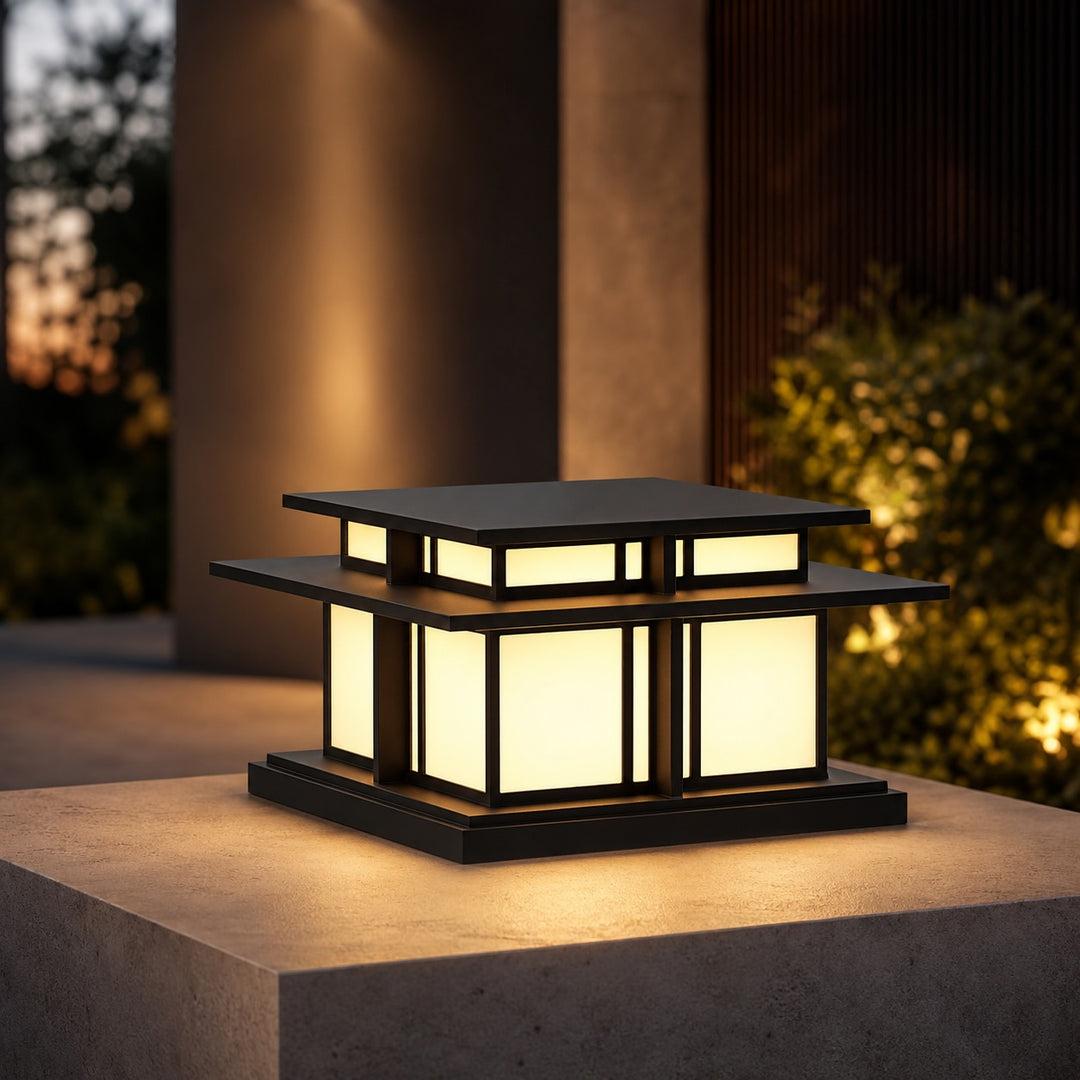 Modern Outdoor Wall Light Waterproof Metal Acrylic Adjustable LED for Gardens and Pathways