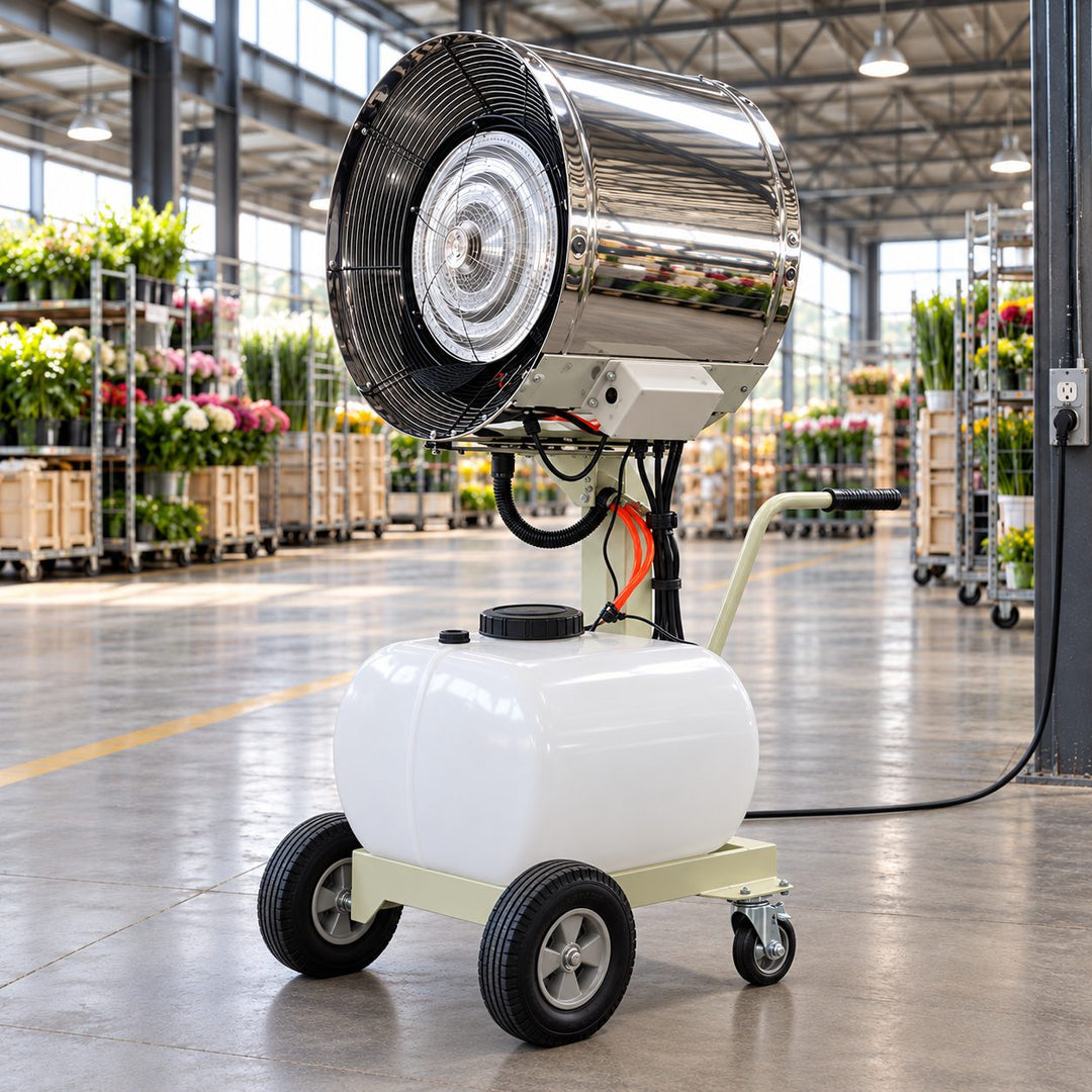 Industrial Mobile Humidifier High Power Cooling Dust Removal System Durable Construction