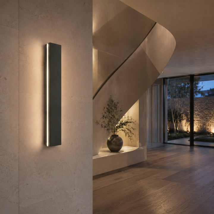 Minimalist Outdoor Wall Light Wall Mounted Aluminum LED Adjustable Color Temperature Weather-Resistant