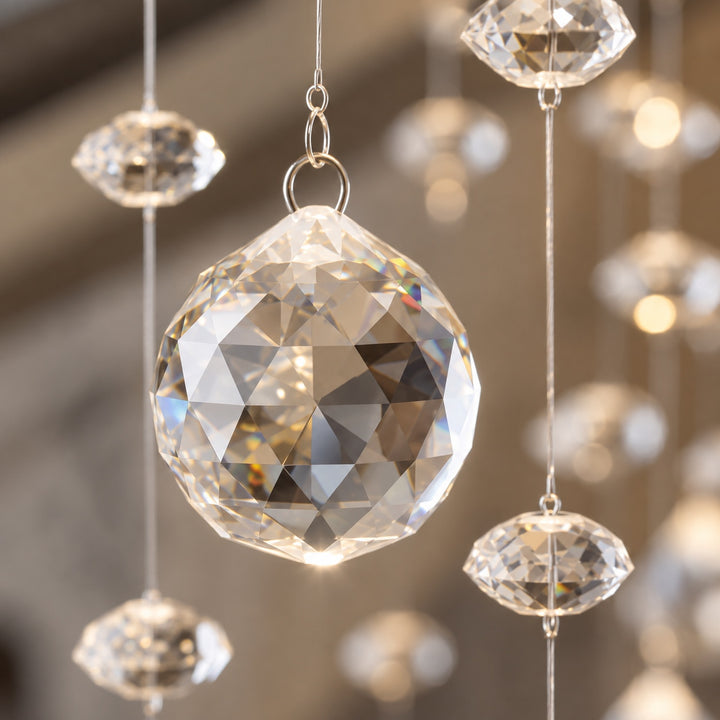 Modern Spiral Crystal Chandelier Adjustable Height Metal Frame 6 to 15 Bulbs for Foyer