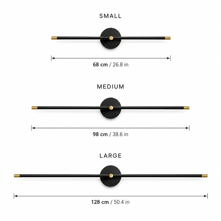 Modern Wall Light Sconce Metal Adjustable LED Linear Design Warm Cool Light Options
