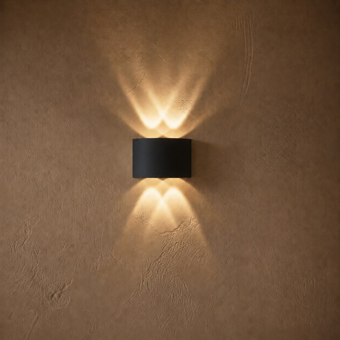 Modern Wall Light Waterproof Aluminum Up-and-Down LED Sconce for Indoor Outdoor Use