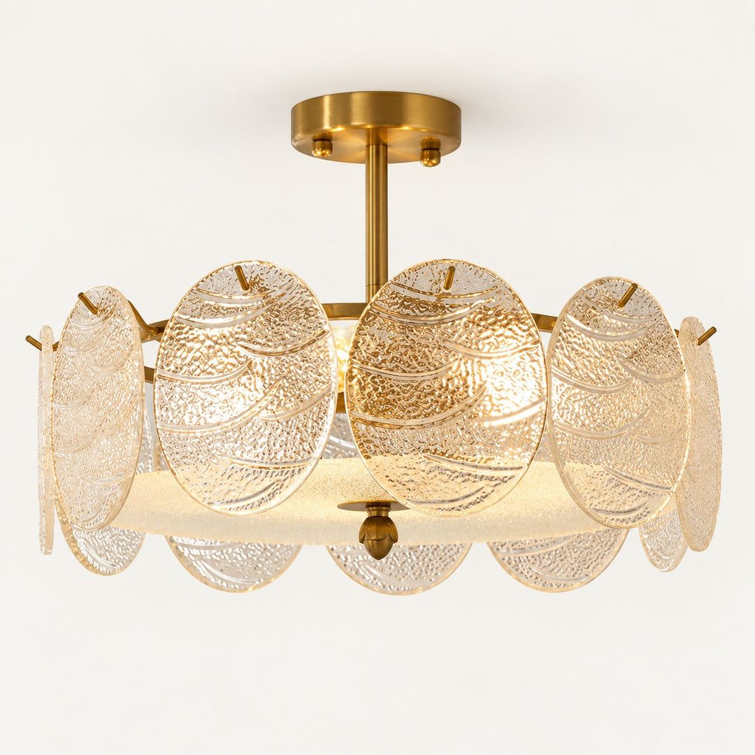 Modern Flush Mount Ceiling Light Fixture Metal LED Light for Home Office Space