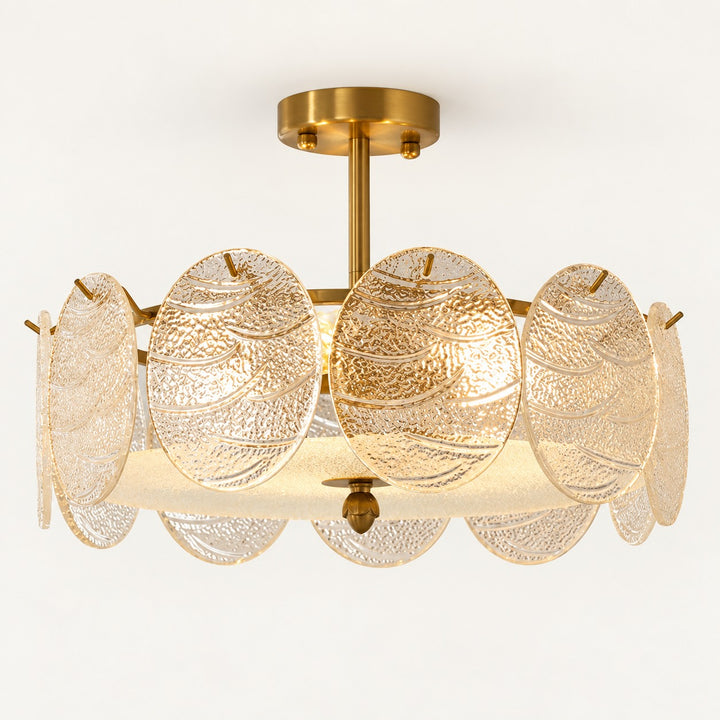 Modern Flush Mount Ceiling Light Fixture Metal LED Light for Home Office Space