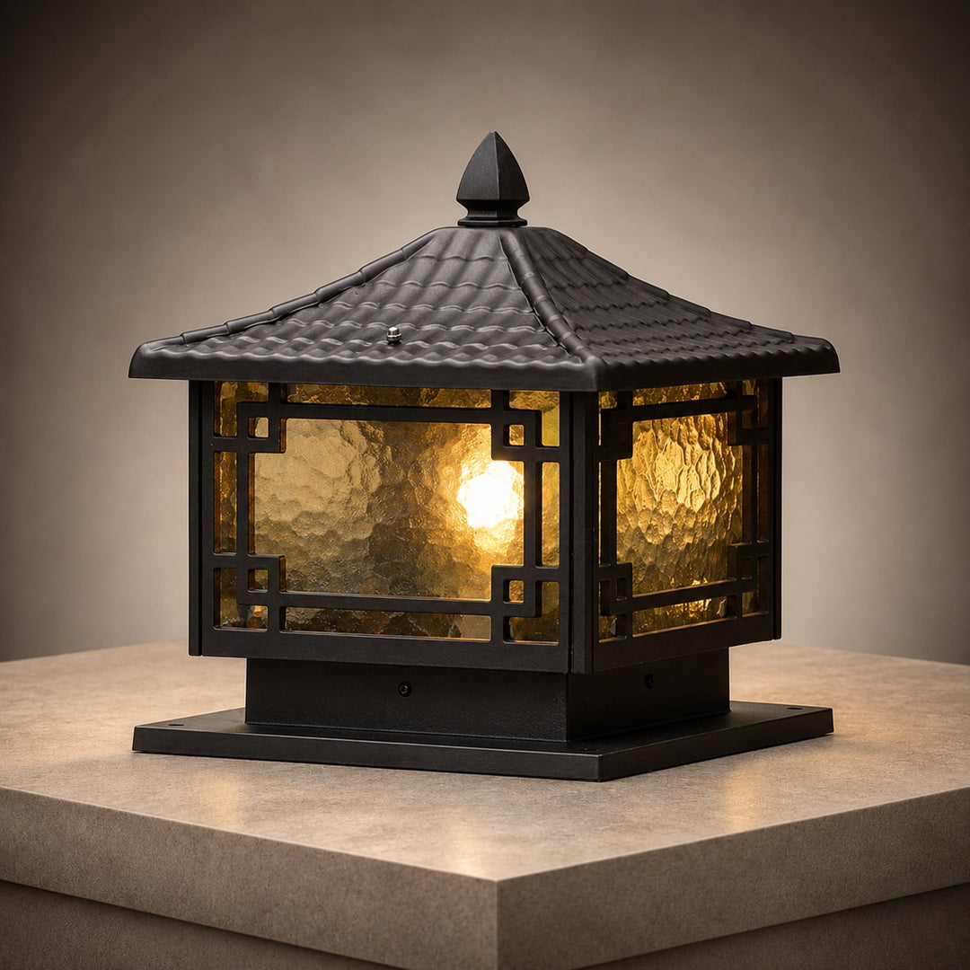 Solar Garden Lights European Style Outdoor Pillar Light Waterproof Aluminum Adjustable IP54