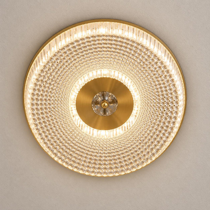 Modern LED Flush Mount Ceiling Light Aluminum Dimmable 12 Inch Diameter Energy Efficient Fixture