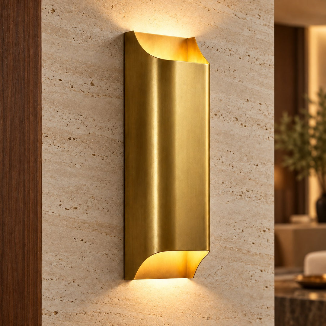Modern Brass Up & Down Wall Light Sconce – Dual G9 Indoor Wall Fixture