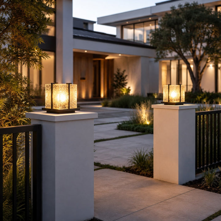 Modern Outdoor Wall Light Stainless Steel Structure 12W LED IP55 Waterproof Garden Illumination