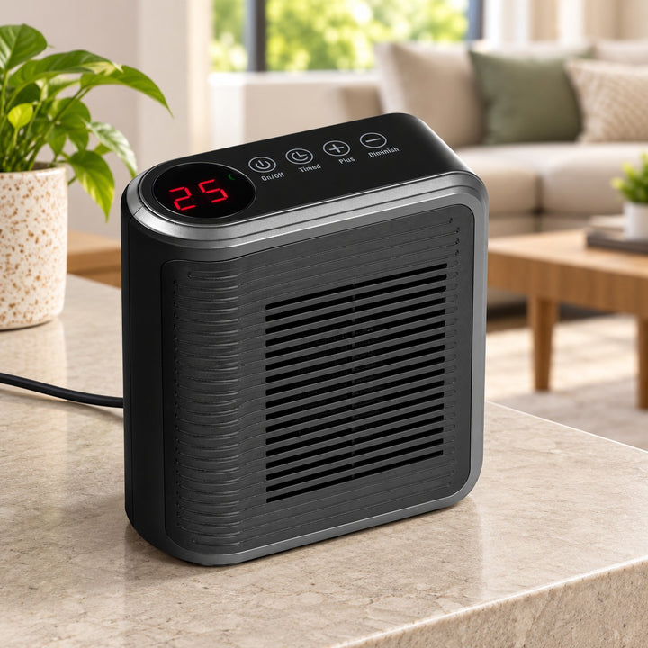 Electric Wall Heater Wall Mounted Design with Adjustable Thermostat and Timer 800W for Efficient Heating