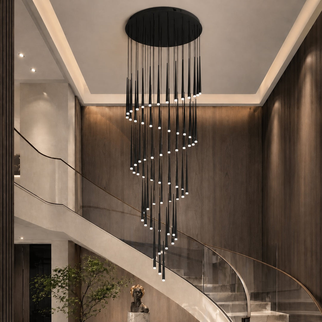 Modern Nordic Ceiling Light Adjustable Flush Mount Iron Acrylic Dimmable LED 6-68 Heads