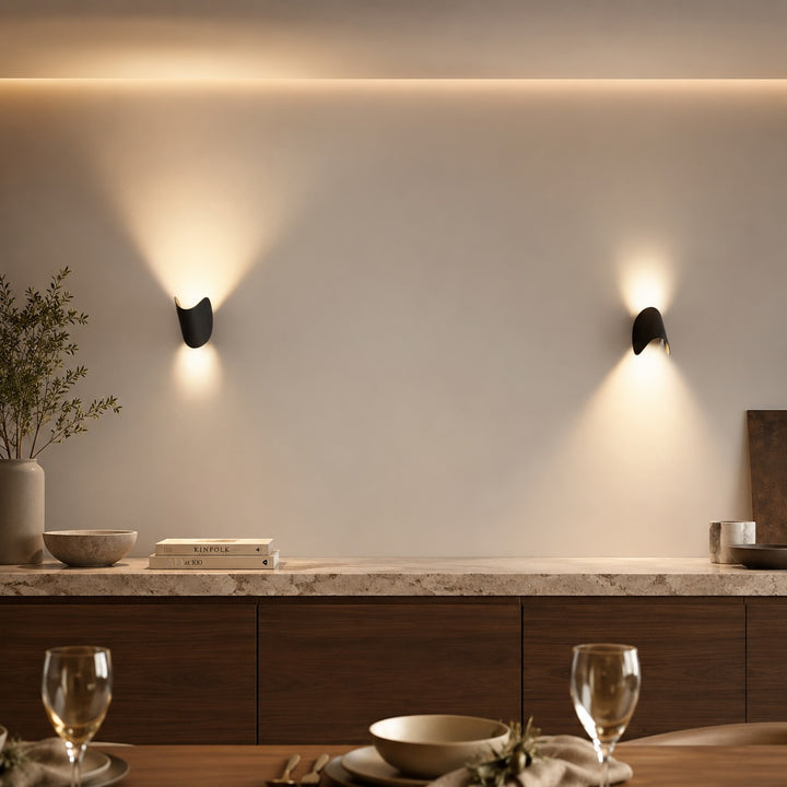 Modern Wall Light Adjustable Aluminum LED Up Down Fixture Dimmable Energy Efficient