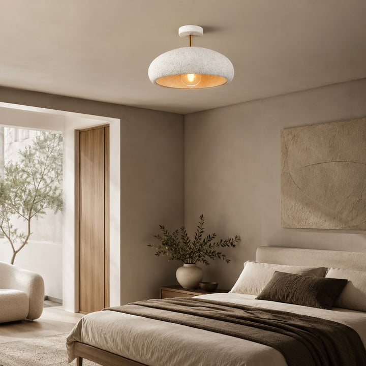 Modern Flush Mount Ceiling Light Iron Construction LED 4W Adjustable Color Temperature