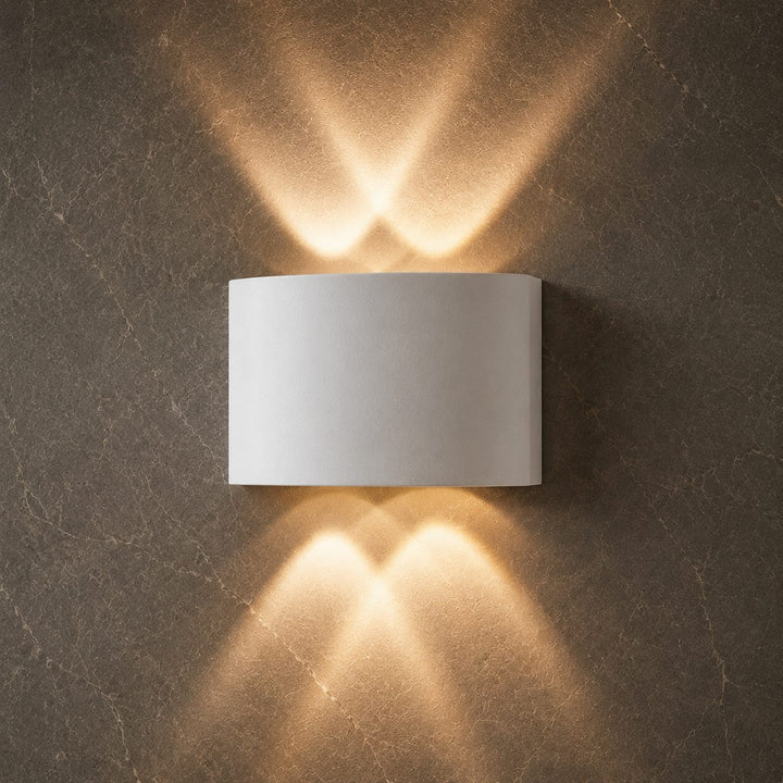 Modern Wall Light Waterproof Aluminum Up-and-Down LED Sconce for Indoor Outdoor Use