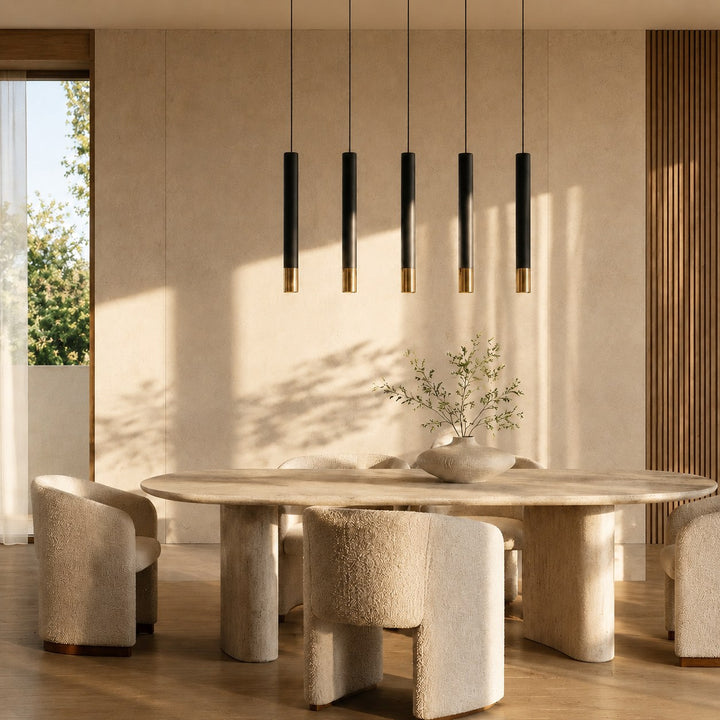 Modern Pendant Lighting Adjustable Dimmable Aluminum Hanging Light for Kitchen Island