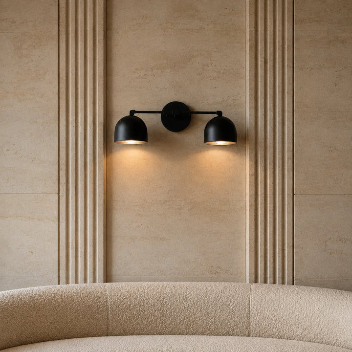 Modern Wall Light Wall Mounted Double Shade Brass Soft Focused Illumination Sconce Light