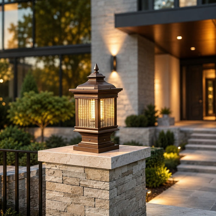 Modern Solar Garden Light Wall Mounted Die-Cast Aluminum Adjustable Dimmable LED Waterproof