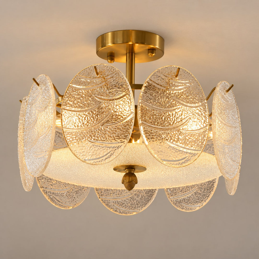 Modern Flush Mount Ceiling Light Fixture Metal LED Light for Home Office Space