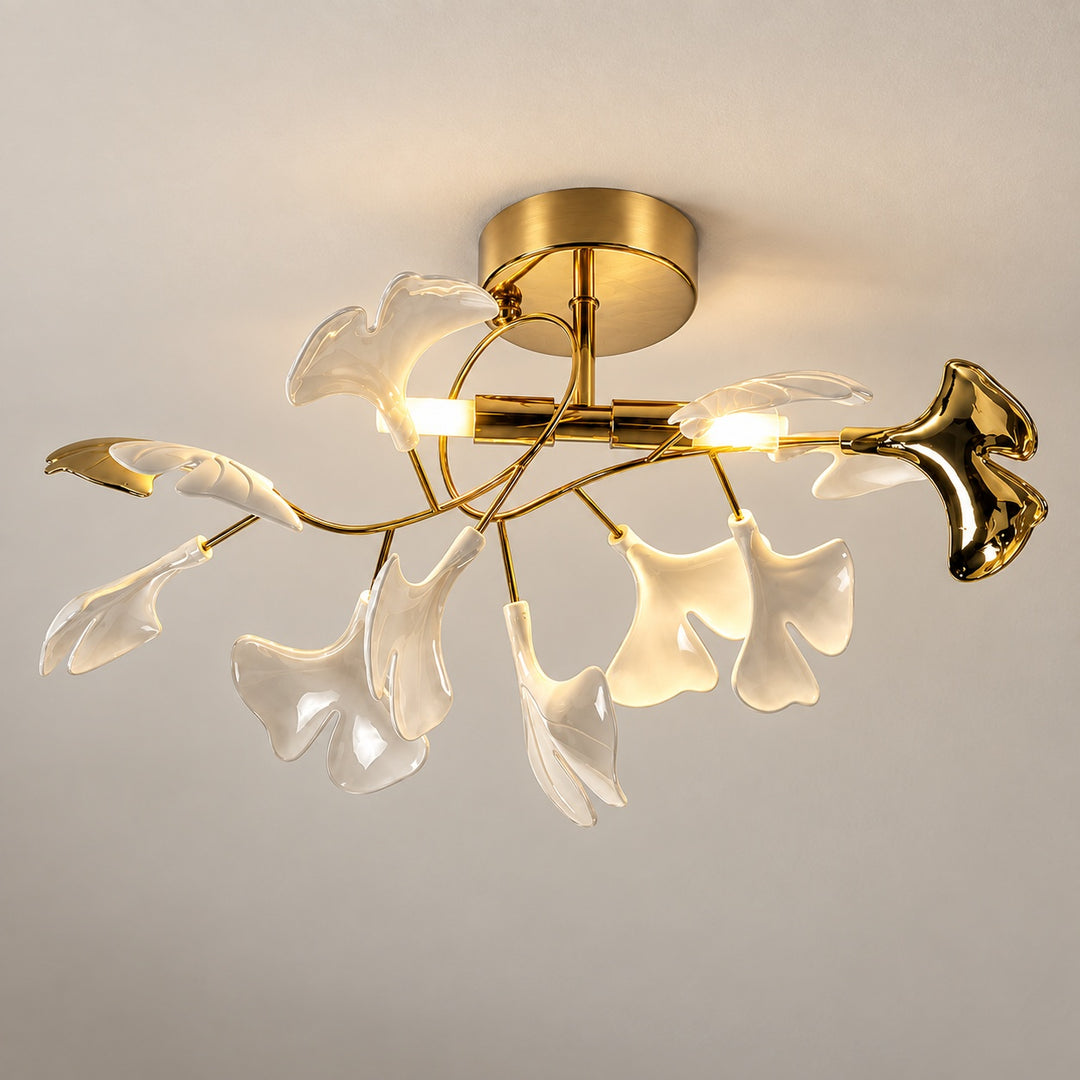 Modern Flush Mount Ceiling Light Metal Fixture with Dimmable LED 12 Inch 15W Warm White